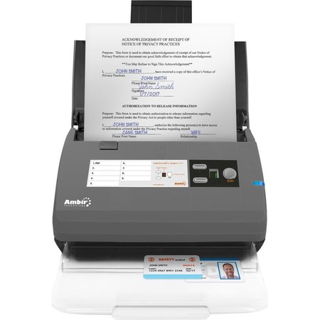 AMBIR Ambir Ds820Ix - Imagescan Pro 820Ix, 20Ppm/40Ipm Adf Duplex Scanner; DS820IX-AS